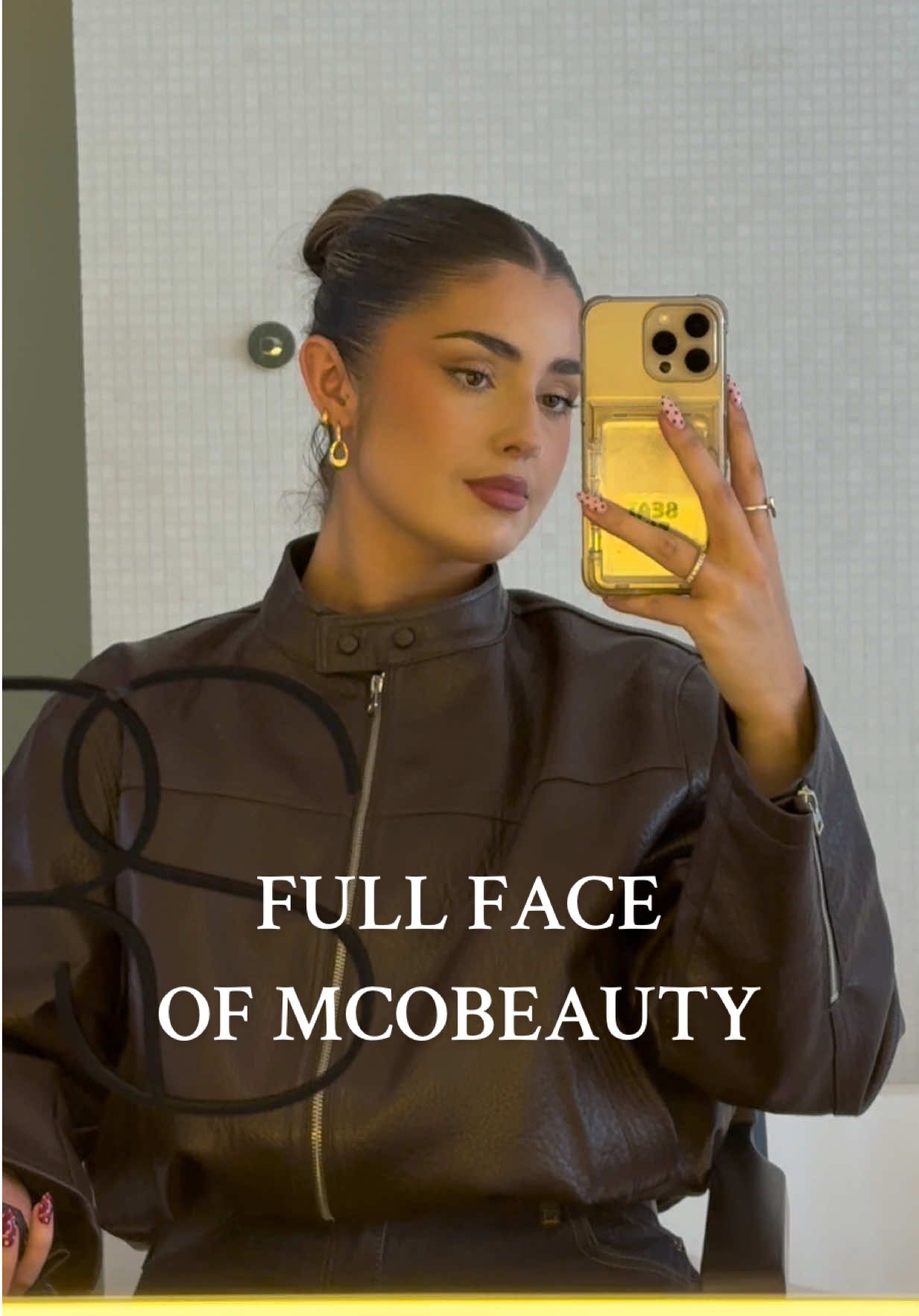 TikTok post by @georgia.barratt for MCoBeauty. Caption reads: A FULL FACE OF @MCoBeauty UK WHATS THE VERDICT?!....