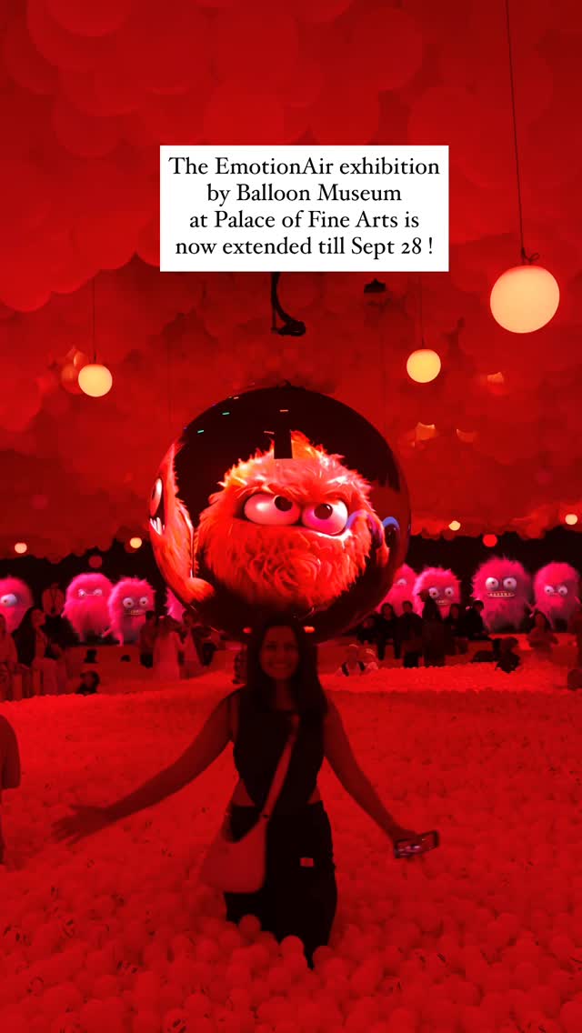 Instagram post by @a.nj.a.l.i._ for Balloon Museum. Caption reads: 🎈 Due to overwhelming demand, @BalloonMuseum is....
