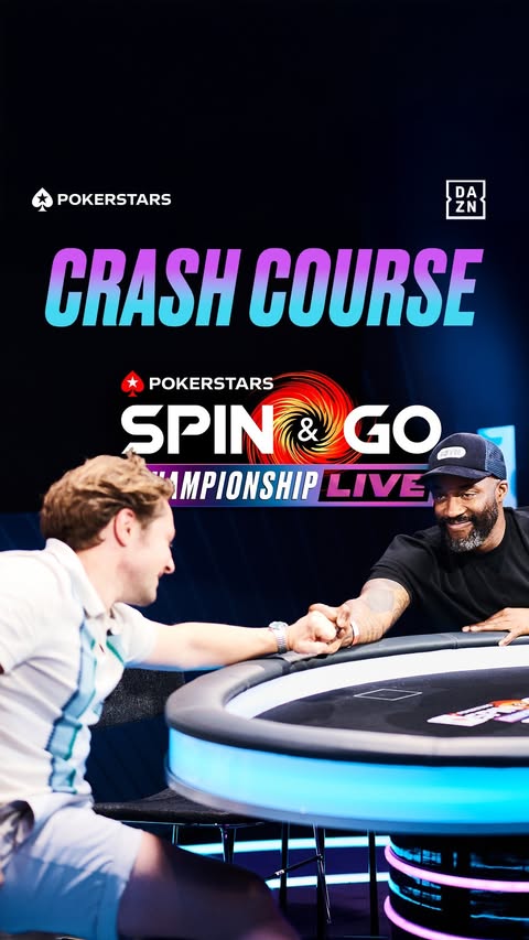 Instagram post by @ade.oladipo for PokerStars. Caption reads: [...] packages by playing Spin & Go's. #PokerStars....