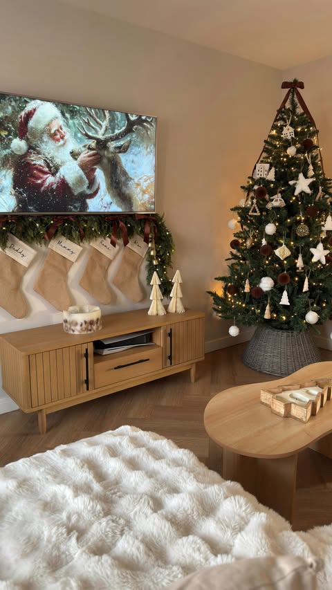 Instagram post by @emilieesaunders for Mamas & Papas. Caption reads: Put together my kids christmas eve boxes with me....