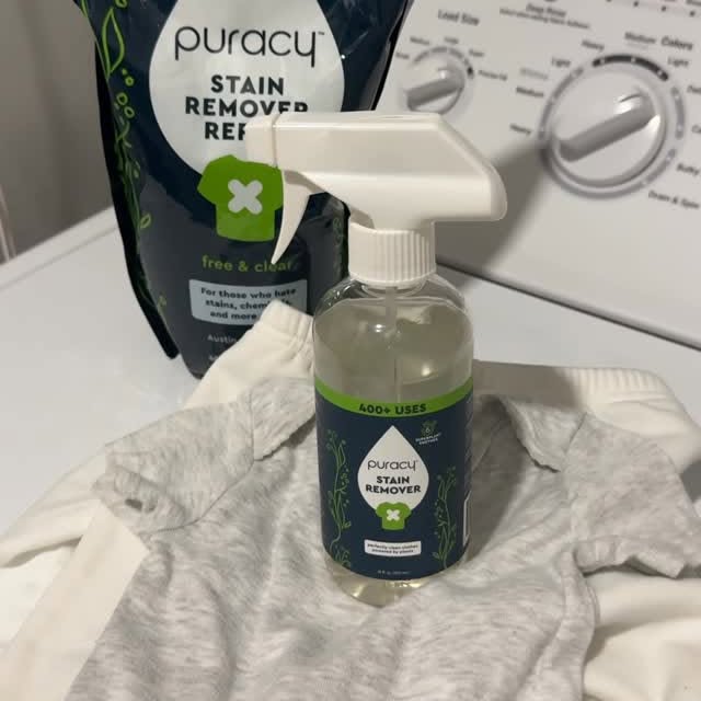 Instagram post by @dygu.ylldrm for Puracy. Caption reads: Stubborn stains are a thing of the past!
From baby....