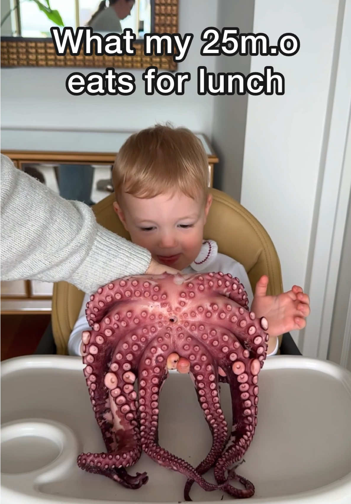 TikTok post by @techforbaby for GROWNSY. Caption reads: [...] food for toddler has never been easier,....