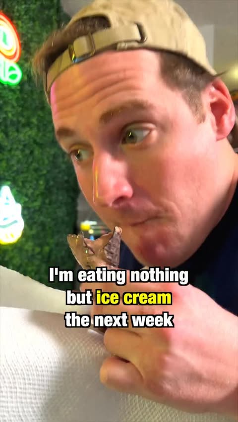 Instagram post by @siryacht for Ninja Kitchen. Caption reads: Eating nothing but ice cream for a week with the....