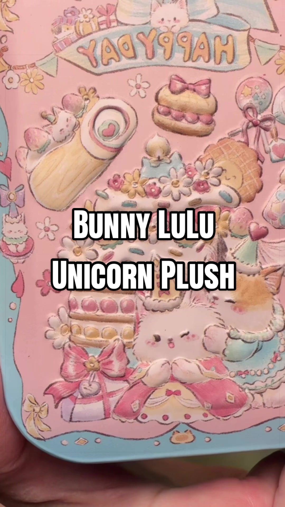 TikTok post by @kimmysgonecrazy for Bunnylulu. Caption reads: The fluffiest little unicorn ever🥰🦄 💕 @BUNNY....