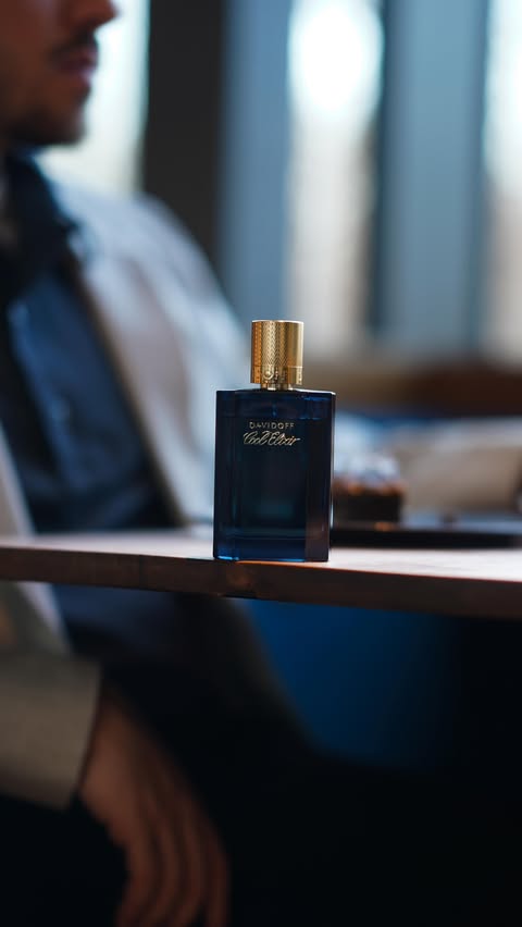 Instagram post by @yfurkankaan for Davidoff Parfums. Caption reads: [...] | Every visit starts with Davidoff.....
