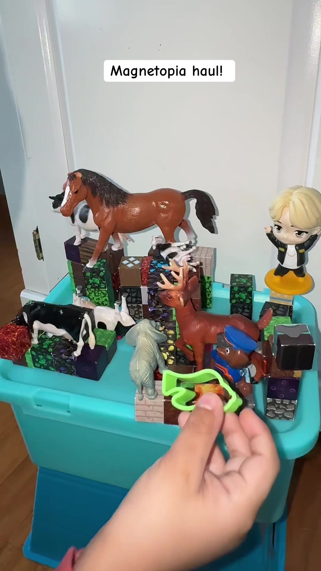 TikTok post by @janukc06 for Magnetopia. Caption reads: [...] them with other stuffs and play. @Magnetopia....