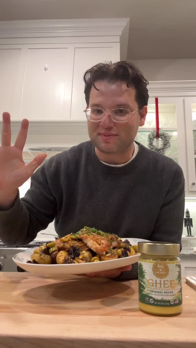 Instagram post by @harry.wwallace for 4th & Heart. Caption reads: @fourthandheart ghee has become a staple in my....