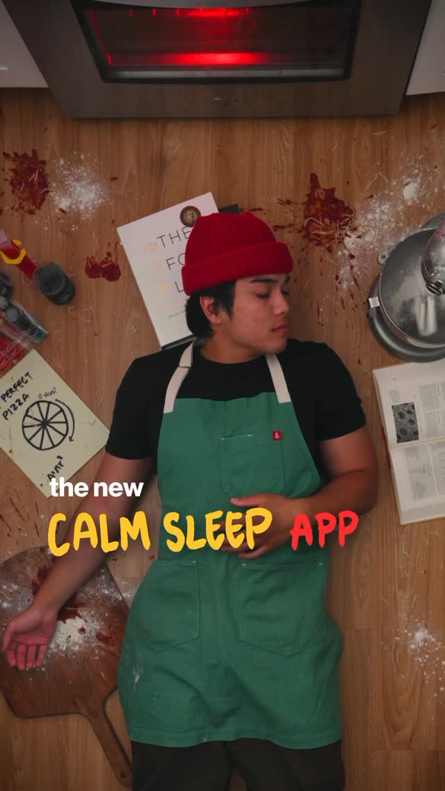 Instagram post by @mattvillena for Calm. Caption reads: If you can’t get good quality sleep, you gotta try....