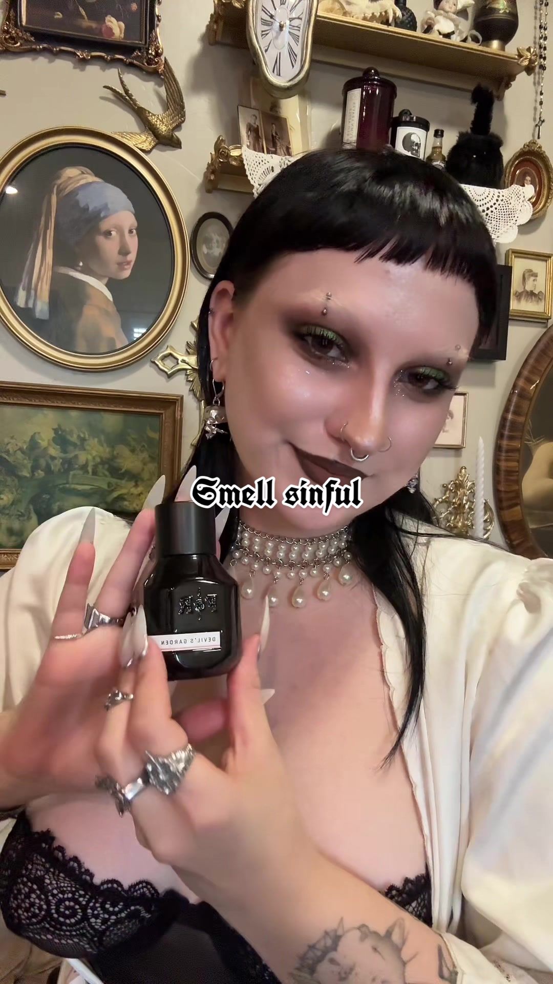 TikTok post by @delaneyhanna for Fulton & Roark. Caption reads: [...] little sinful with Devils Garden by @Fulton....