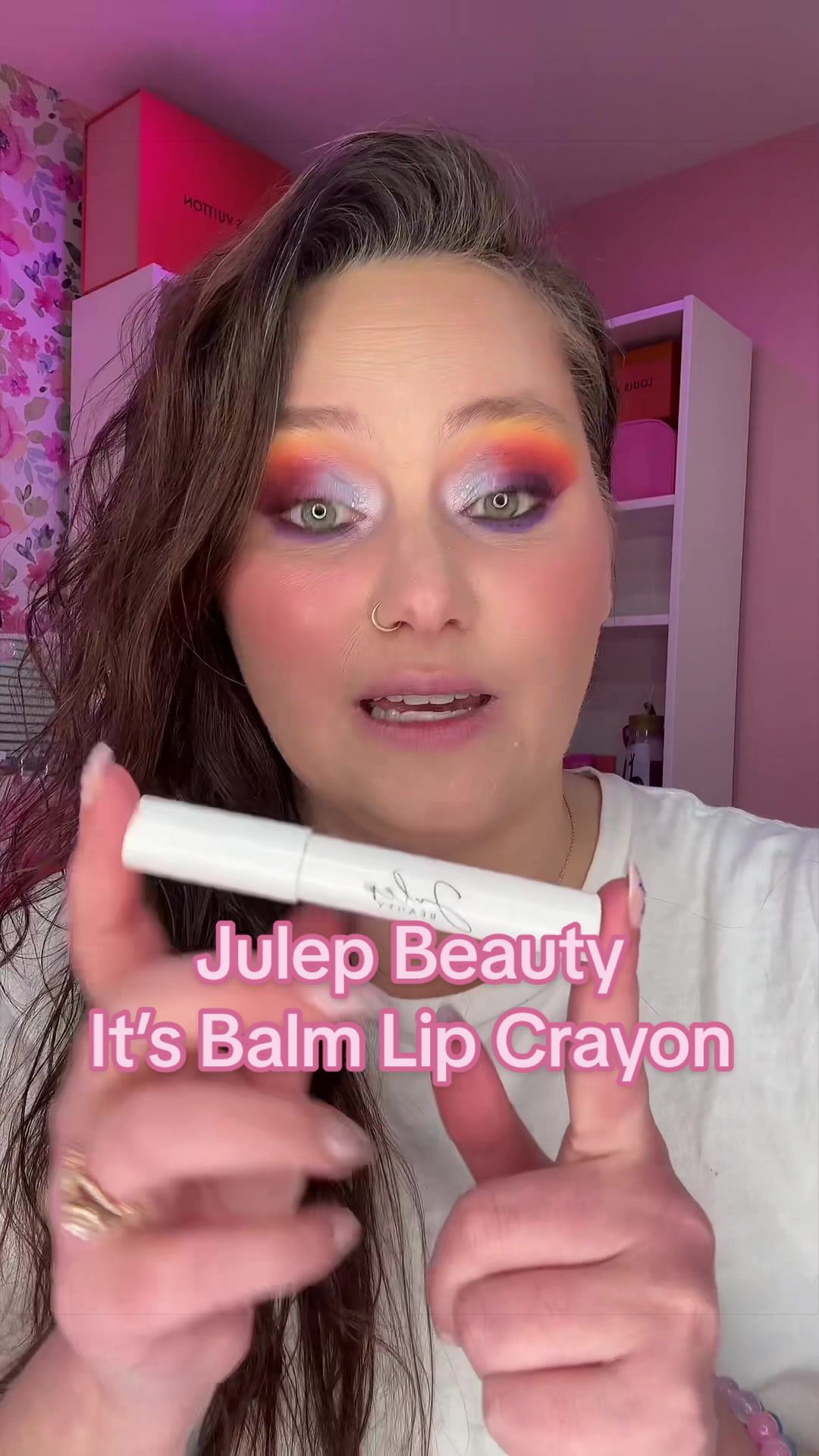 TikTok post by @coley_gal86 for Julep. Caption reads: This little @Julep lip crayon is definitely a cute....