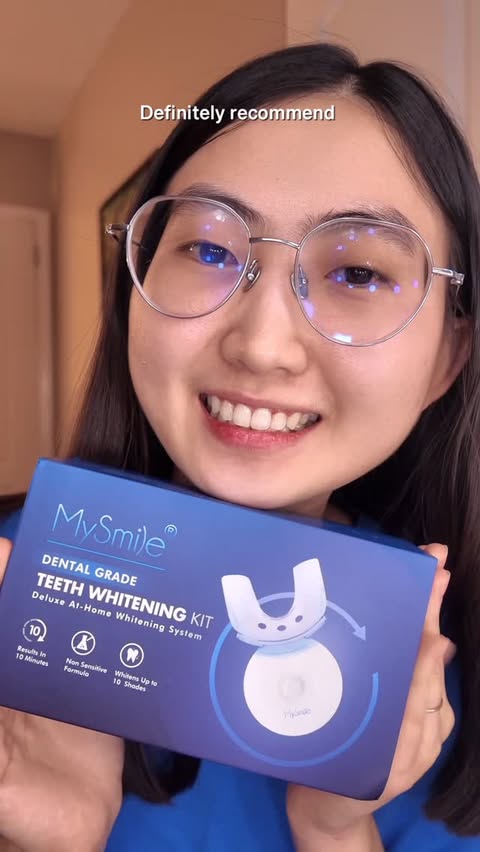 Instagram post by @_singyou_ for MySmile. Caption reads: [...] Non-Sensitive Fast Teeth Whitener 🦷✨....