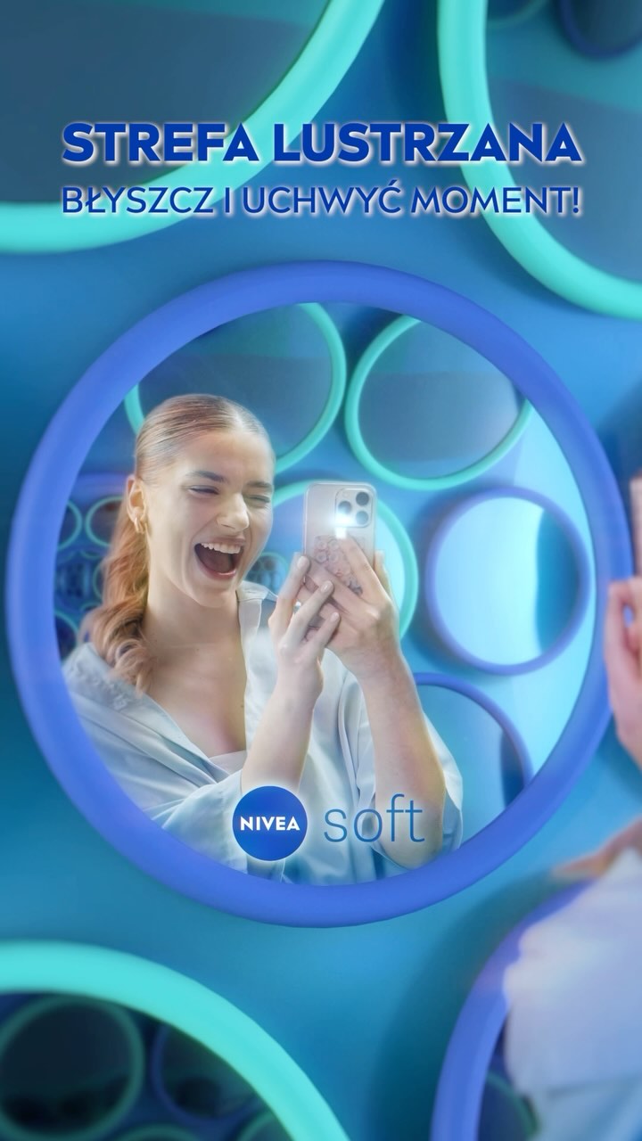 Instagram post by @juliazugaj for NIVEA Polska. Caption reads: [reklama] Wielkimi krokami zbliżają się eventy....
