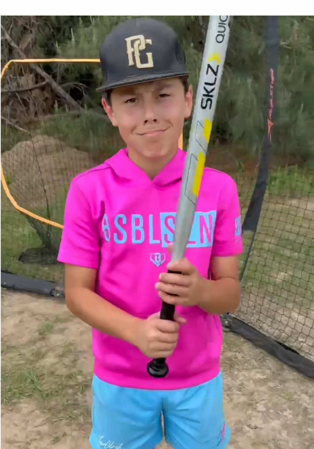 TikTok post by @kervinfamily for Sklz. Caption reads: [...] Healthy Lives #baseballseason #sklz .