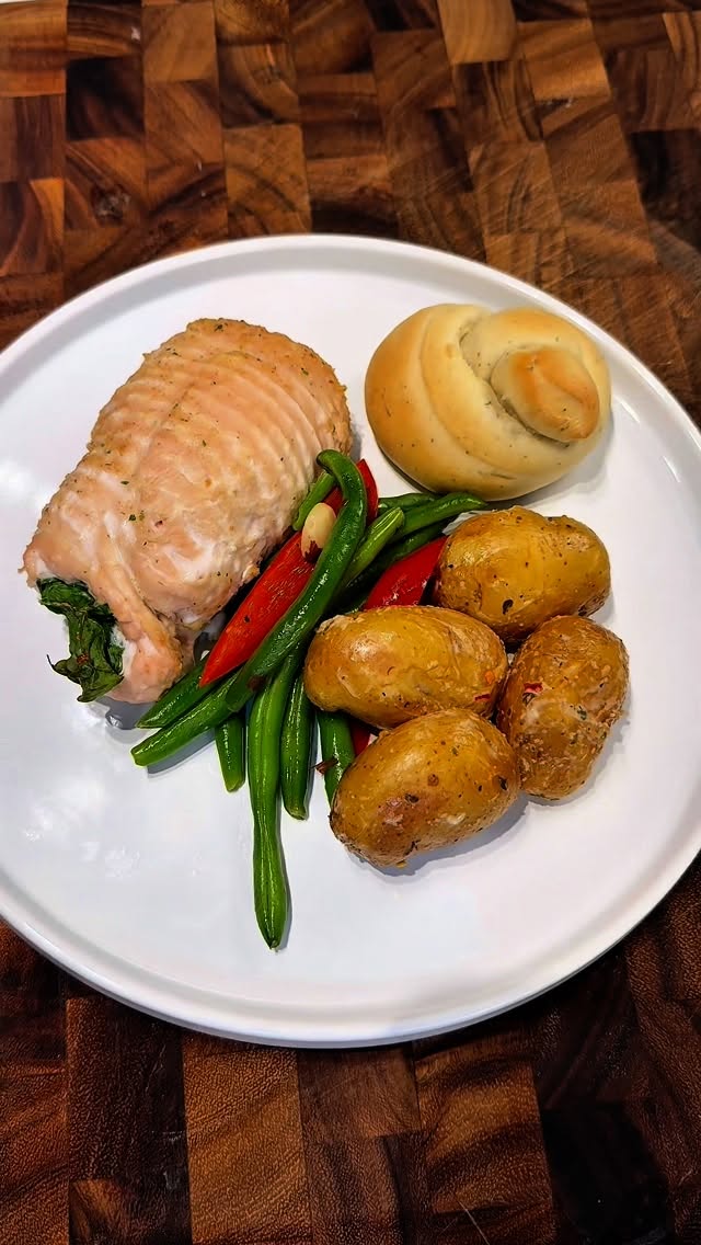 Instagram post by @ajdediego for The Fresh Market. Caption reads: EASIEST Chicken Rollups ever! All you need to do....