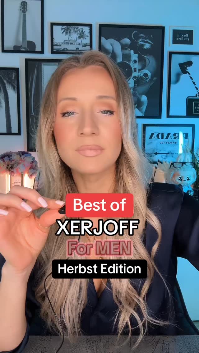 Instagram post by @angelina.patchouli for Xerjoff. Caption reads: parfüm anzeige weil markennennung • Xerjoff....