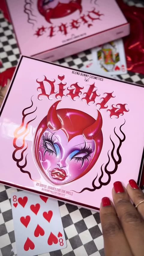 Instagram post by @chanel_diabla for Blend Bunny Cosmetics. Caption reads: (PR-gifted😈) @chanel_diabla and....