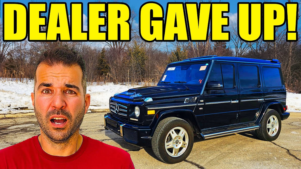 YouTube post by @LegitStreetCars for AMSOIL INC. Caption reads: I Bought A NIGHTMARE Mercedes G-Wagon With The....