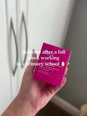 TikTok post by @miss.spurdle for Invyted US. Caption reads: A little after-work skincare moment 🧴💗 Trying....