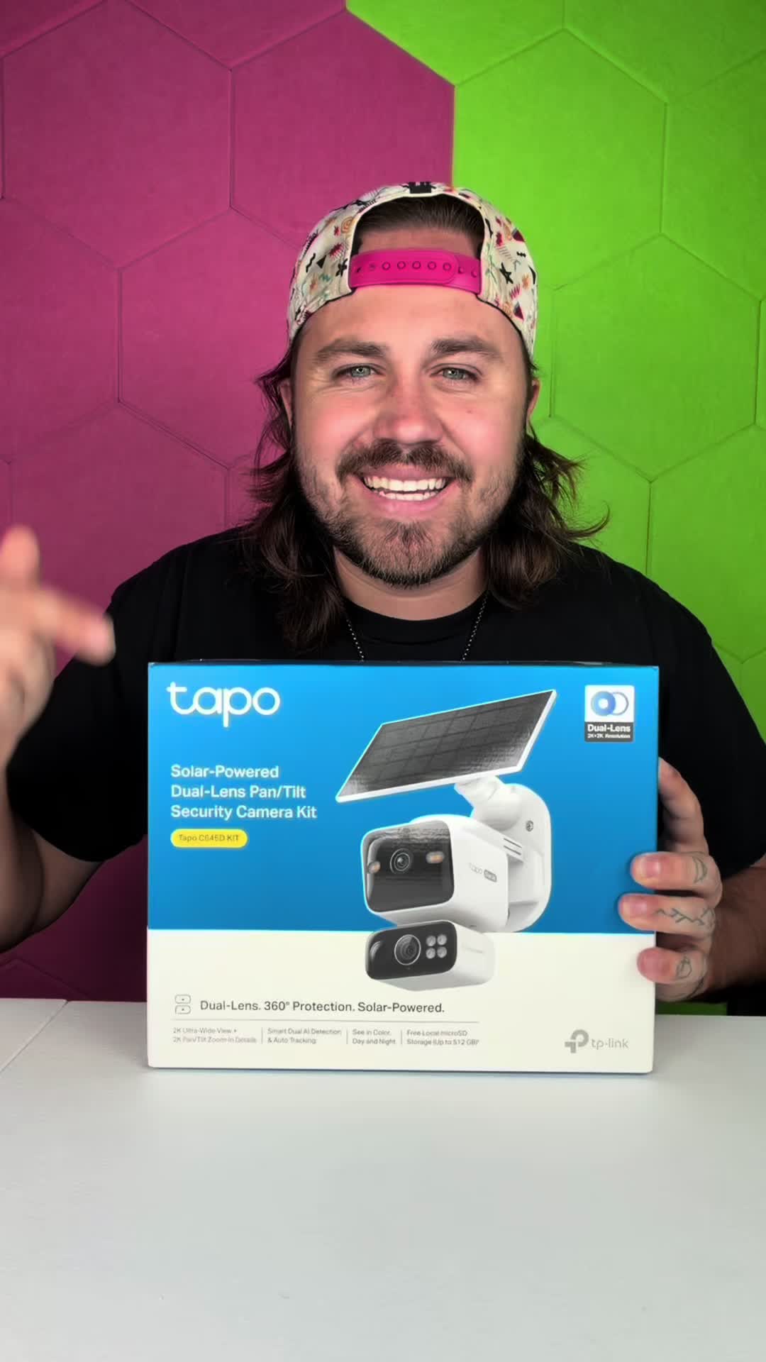 TikTok post by @gageslife for Tapo. Caption reads: This camera is a game changer!....