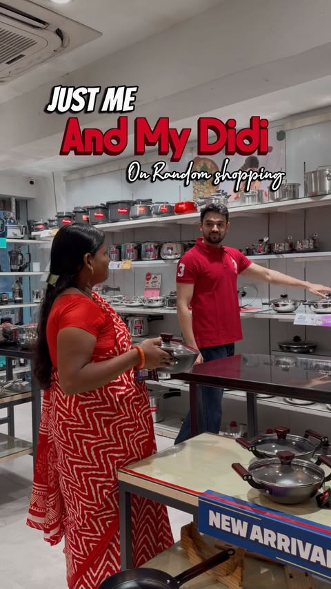 Instagram post by @boywhodecorates for TTK Prestige. Caption reads: Didi & I were DONE with our old utensils 🫠 Har....