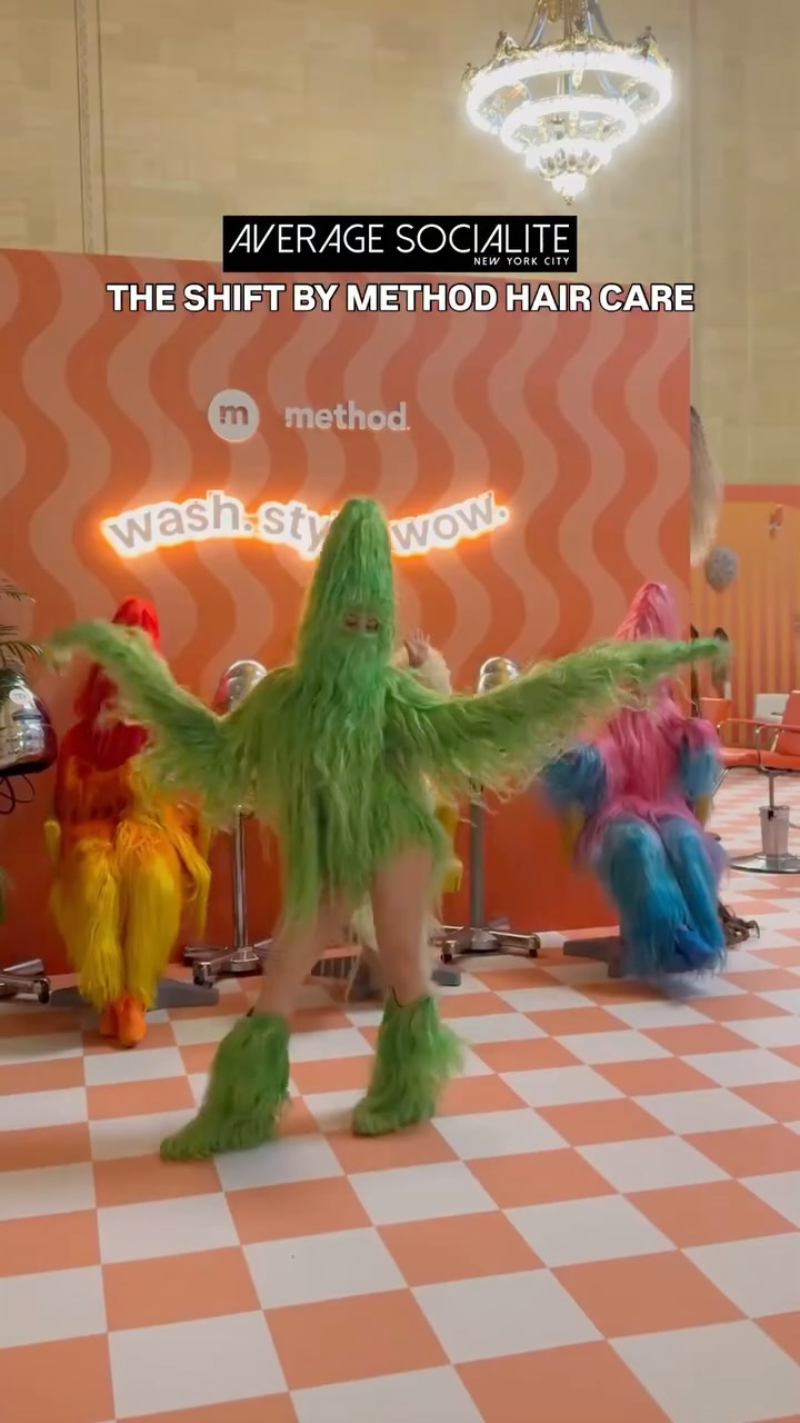 Instagram post by @averagesocialite for method. Caption reads: Stop by Grand Central today to celebrate the....