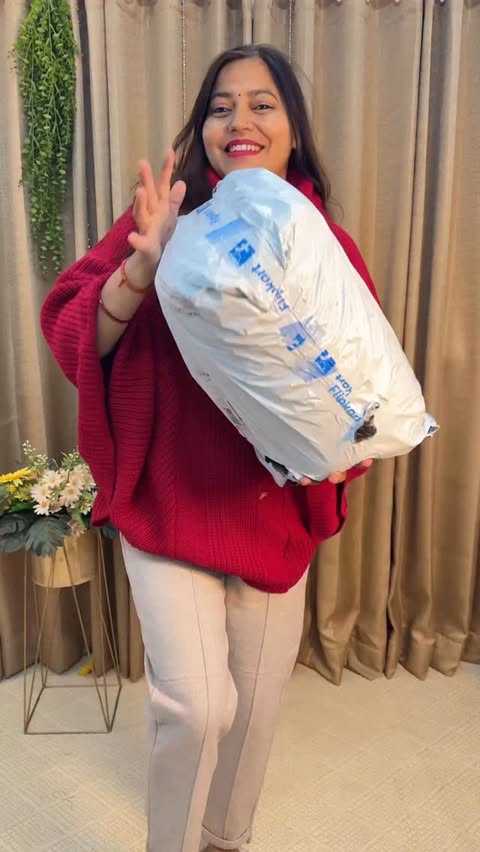 Instagram post by @style_with_adhira for Flipkart. Caption reads: Winter nights made extra cozy ❄️🛏️
Snuggle up....