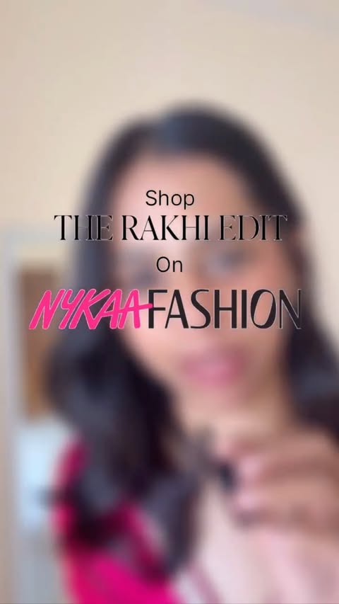 Instagram post by @shivaani.exe for Nykaa Fashion. Caption reads: Nykaa Fashion has made shopping for Rakhi so much....