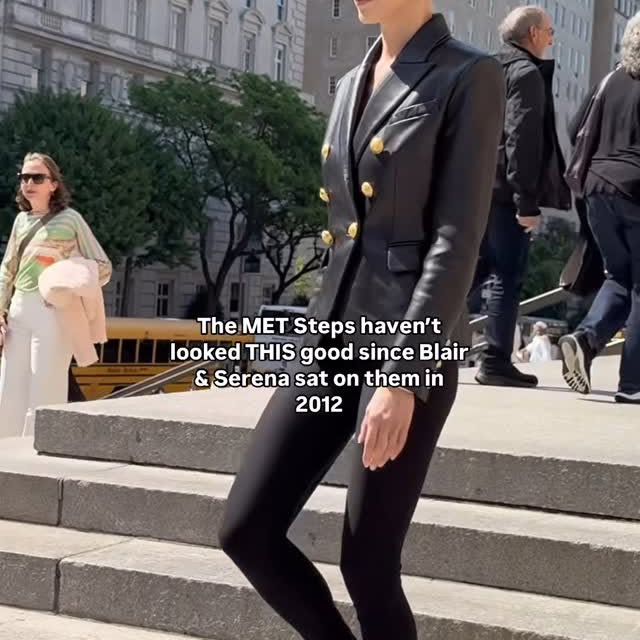 Instagram post by @whatpeoplearewearing for Balmain. Caption reads: [...] to see these gorgeous women all in @balmain....