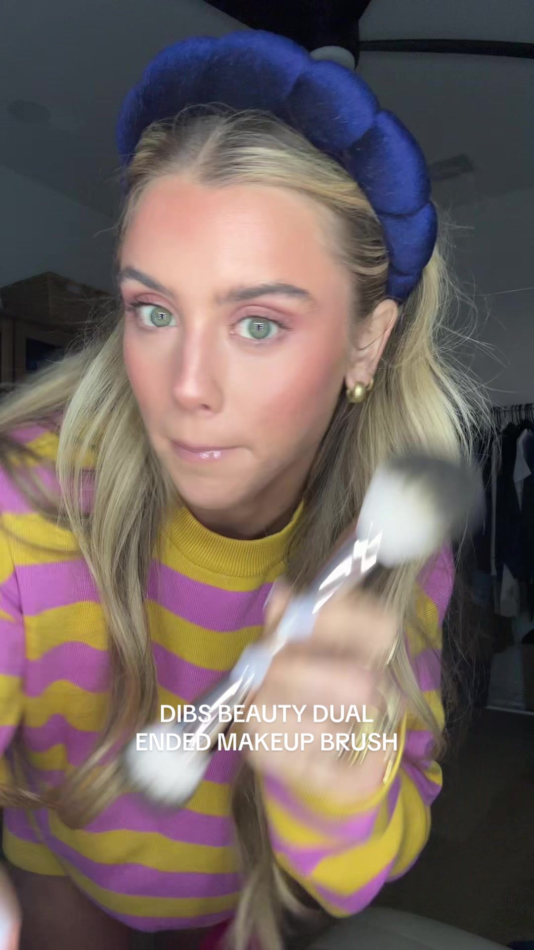 TikTok post by @sloanevosen for DIBS Beauty. Caption reads: [...] the other is for powders! @DIBSBEAUTY....