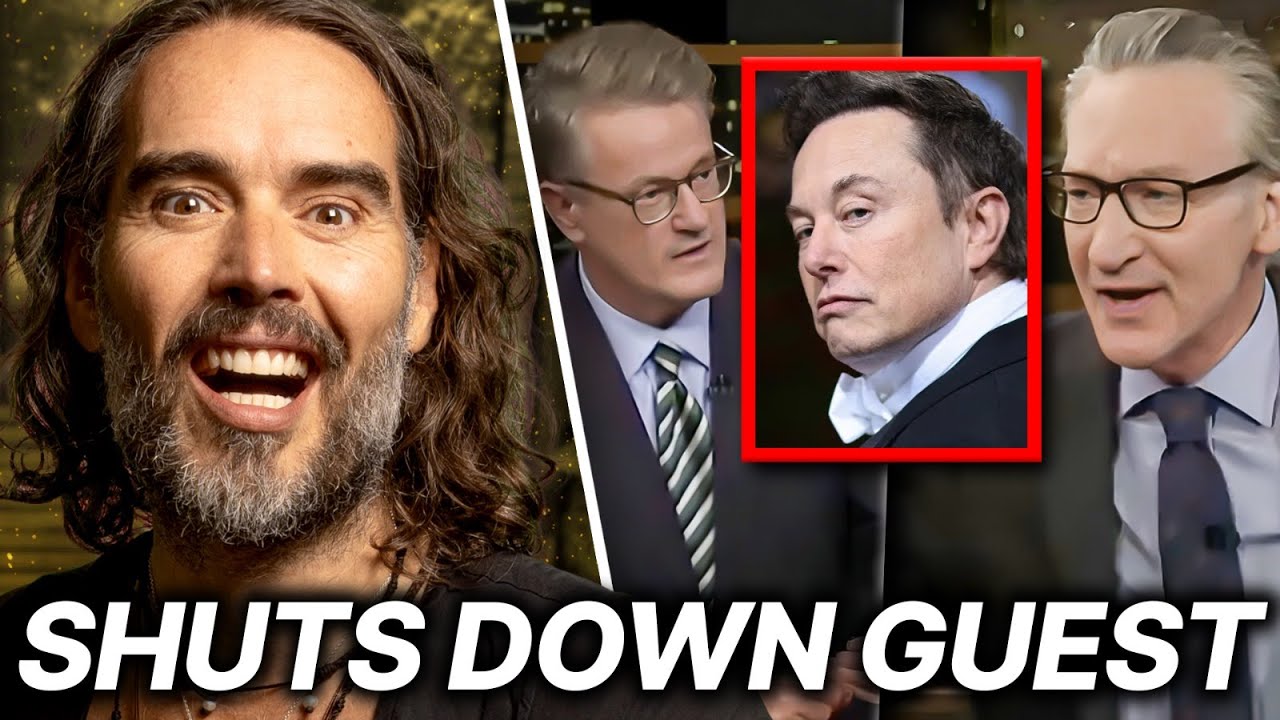 YouTube post by @RussellBrand for AiresTech. Caption reads: Watch Guest’s Face When Bill Maher Puts Him In His....