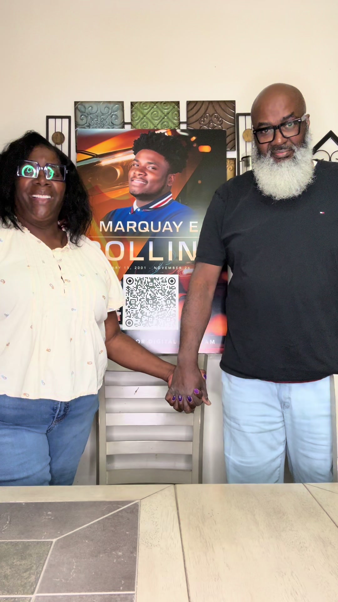 TikTok post by @natural.beauty54 for GoFundMe. Caption reads: Thank you all so much I really appreciate....