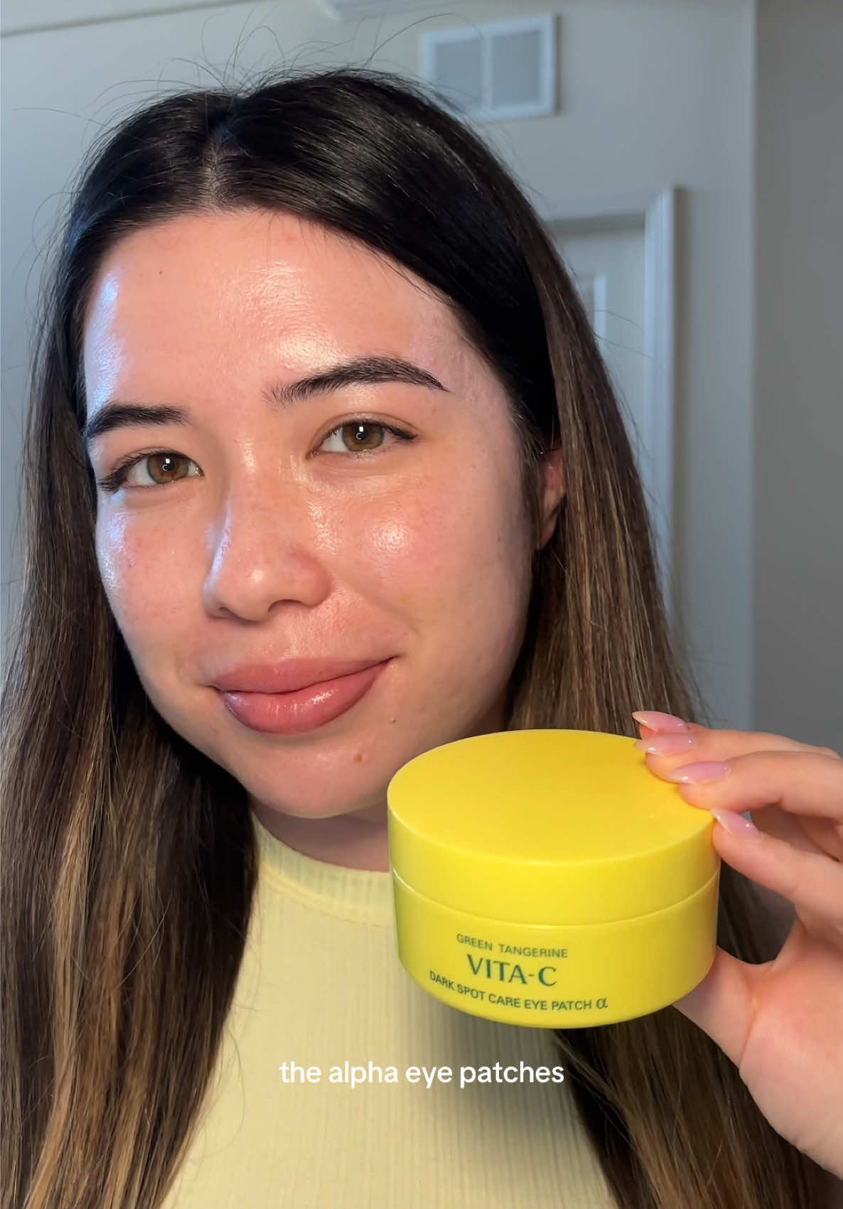 TikTok post by @itsrochellek for Goodal USA. Caption reads: I had brightened under eyes with these @goodal USA....