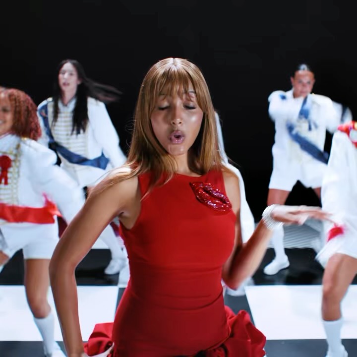 Instagram post by @pinkpantheress for Android. Caption reads: ROMEO MV is out now 💋💋💋💋😚😚😚 My babes....