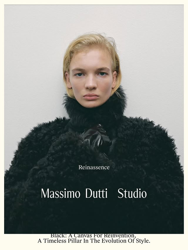 Instagram post by @javierdepardo for Massimo Dutti. Caption reads: CAITLIN for @massimodutti @edmartinstudio....