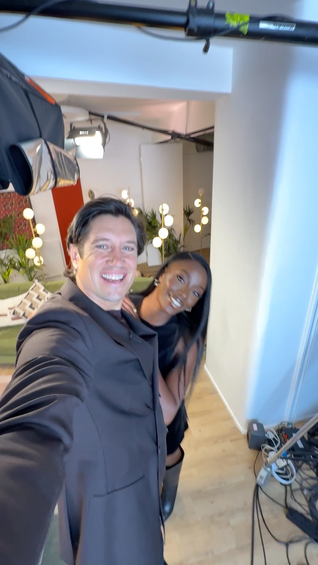 Instagram post by @vernonkay for Marks and Spencer. Caption reads: Five weeks, five show-stopping looks from....