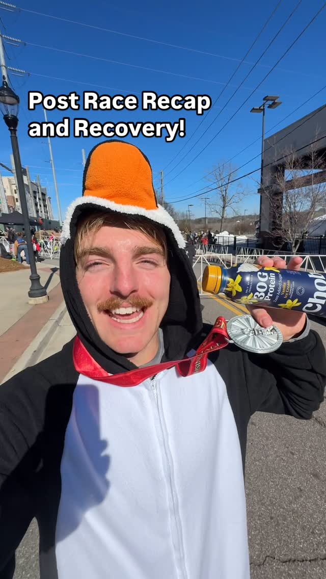 Instagram post by @wyttmoss for Chobani. Caption reads: What are you grabbing for your post-run recovery??.