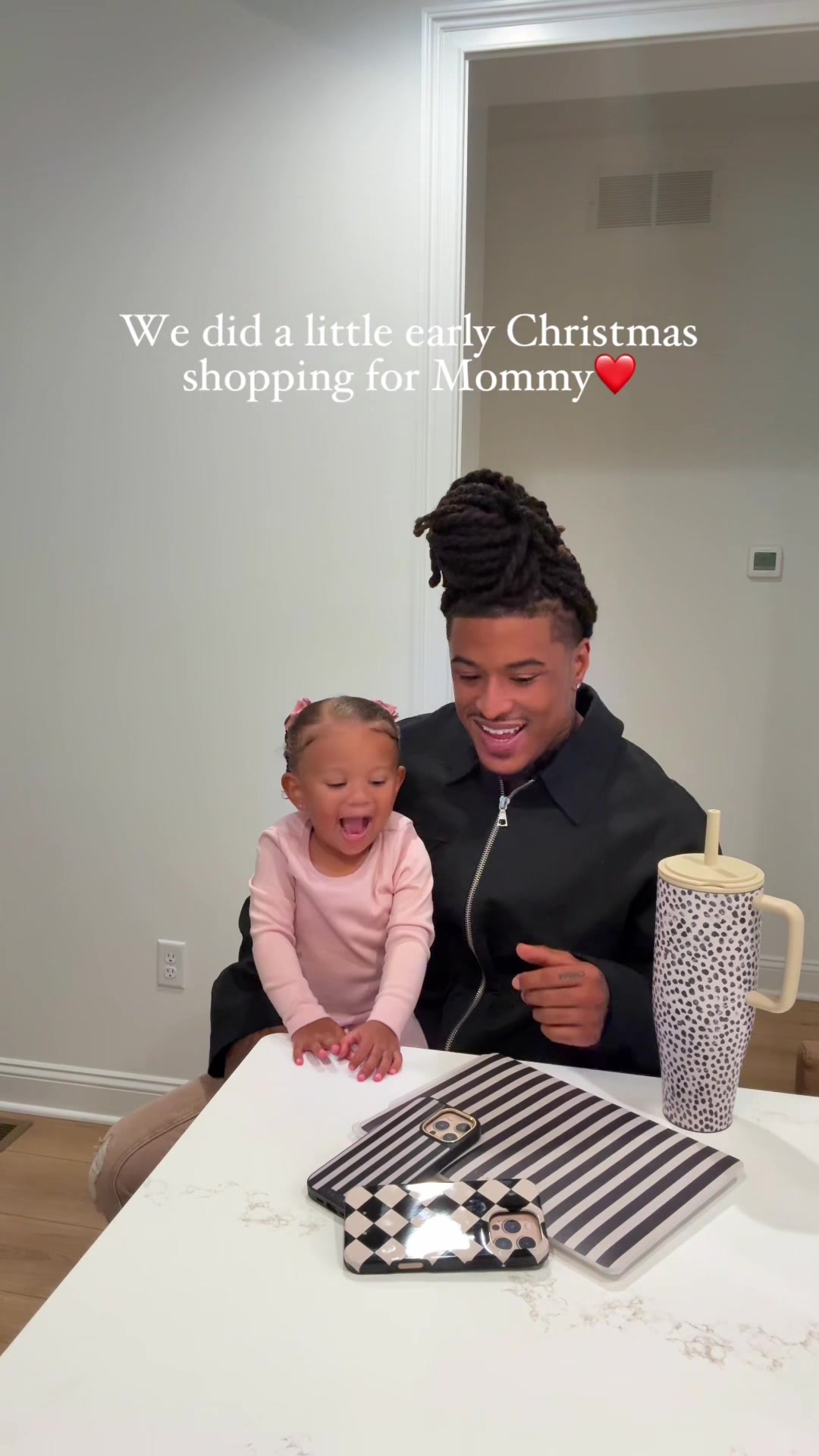 TikTok post by @agandana for BURGA. Caption reads: Me and Alani did a little early Christmas shopping....