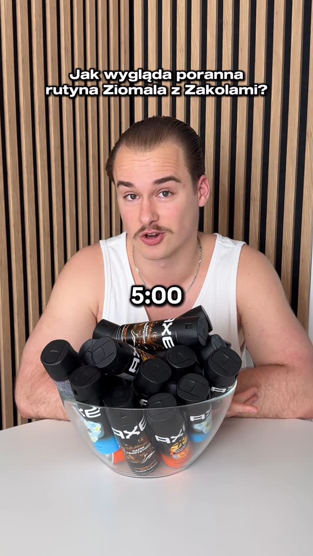 Instagram post by @rkalisz for AXE. Caption reads: Pewność siebie to bardzo ważny atrybut, dlatego....