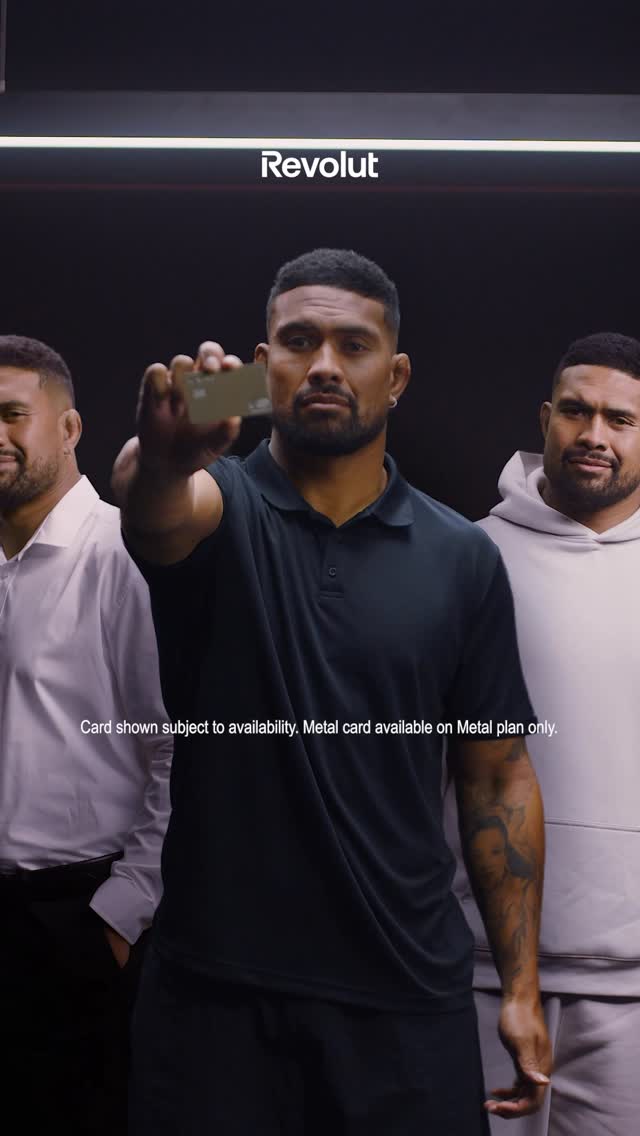 Instagram post by @ardiesavea for Revolut. Caption reads: Blessed to officially team up with the fams at....
