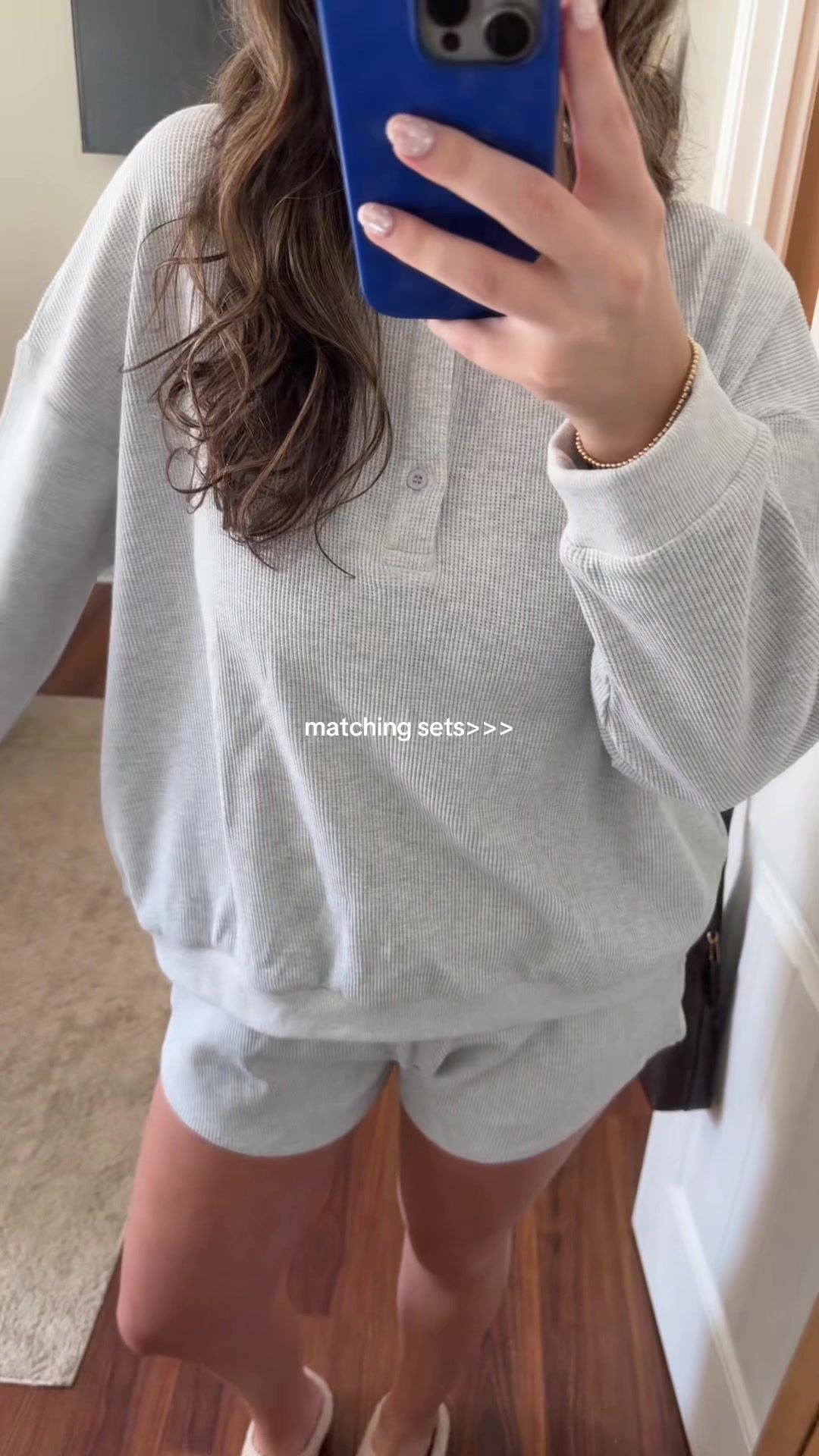TikTok post by @bellaamcooper for AnotherChill. Caption reads: [...] #loungeset #casualoutfits #ootd....