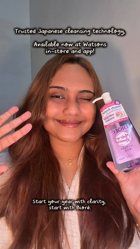 Instagram post by @nabihahfahmi for Bioré. Caption reads: [...] that actually feels good on my skin. the....