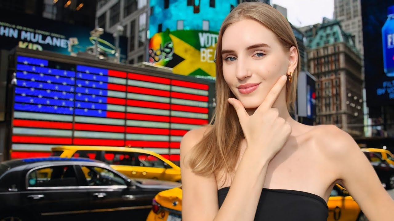 YouTube post by @ariannitalagringa for Lingoda. Caption reads: Learn 10 phrases before traveling to USA.