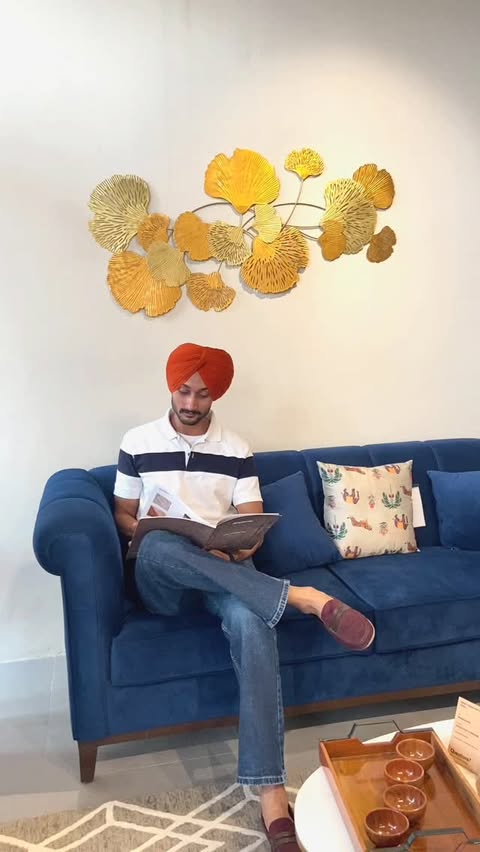 Instagram post by @thesahilblogs for Pepperfry. Caption reads: @pepperfry_official ( Furniture Store ) Location -....