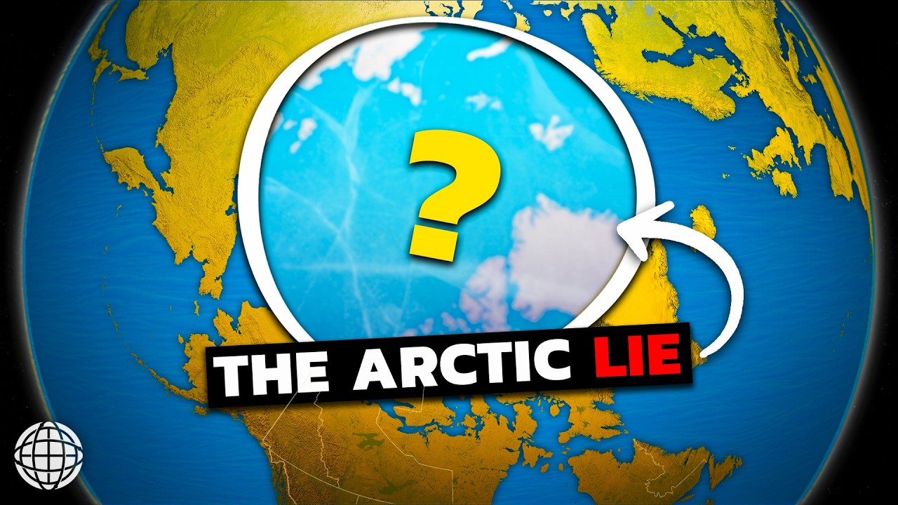 YouTube post by @GeographyByGeoff for Freepik. Caption reads: The North Pole is Not What You Think.