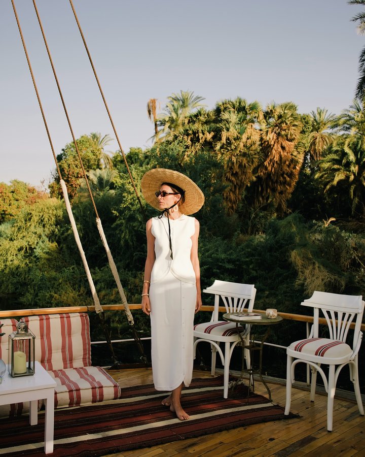 Instagram post by @valentinabarabuffi for Polo Club. Caption reads: Sailing Nile with @poloclub #poloclub #egypt Ad ☀️....