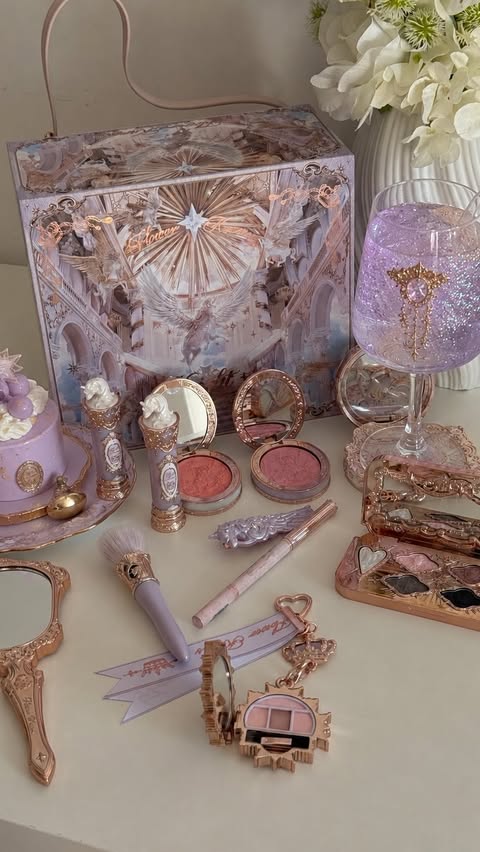Instagram post by @ranyaesthetic for Flower Knows Cosmetics. Caption reads: It’s princess makeup ✨🦄💗👸in love with....