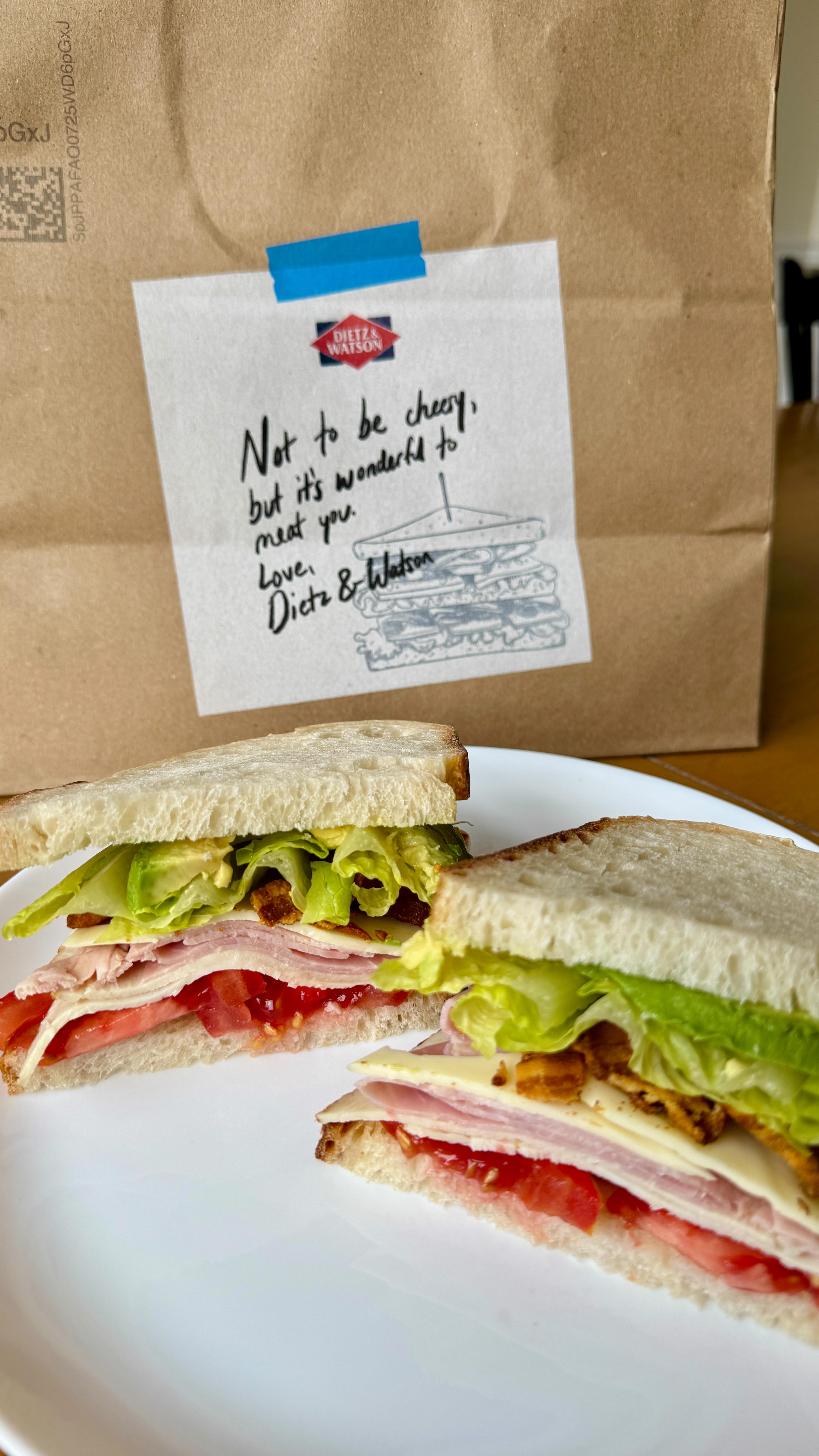 Instagram post by @therealsourdoughmom for Dietz & Watson. Caption reads: Homeschool perk: I get to watch them read the....