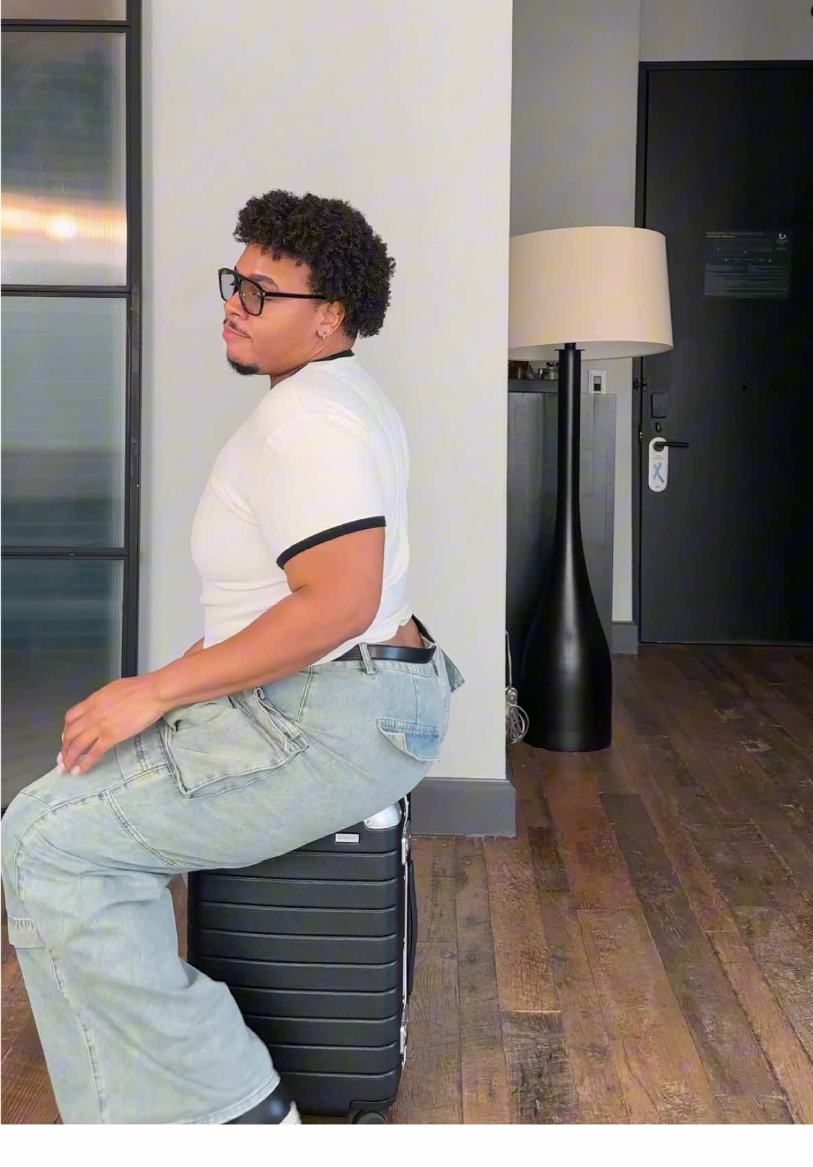 TikTok post by @scotfknlouie for Away. Caption reads: #AwayPartner My rides have gotten an upgrade—let’s....