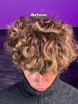 TikTok post by @leon_stazaev for Bali Curls. Caption reads: |Anzeige| Trust the process 💯 @Bali Curls....