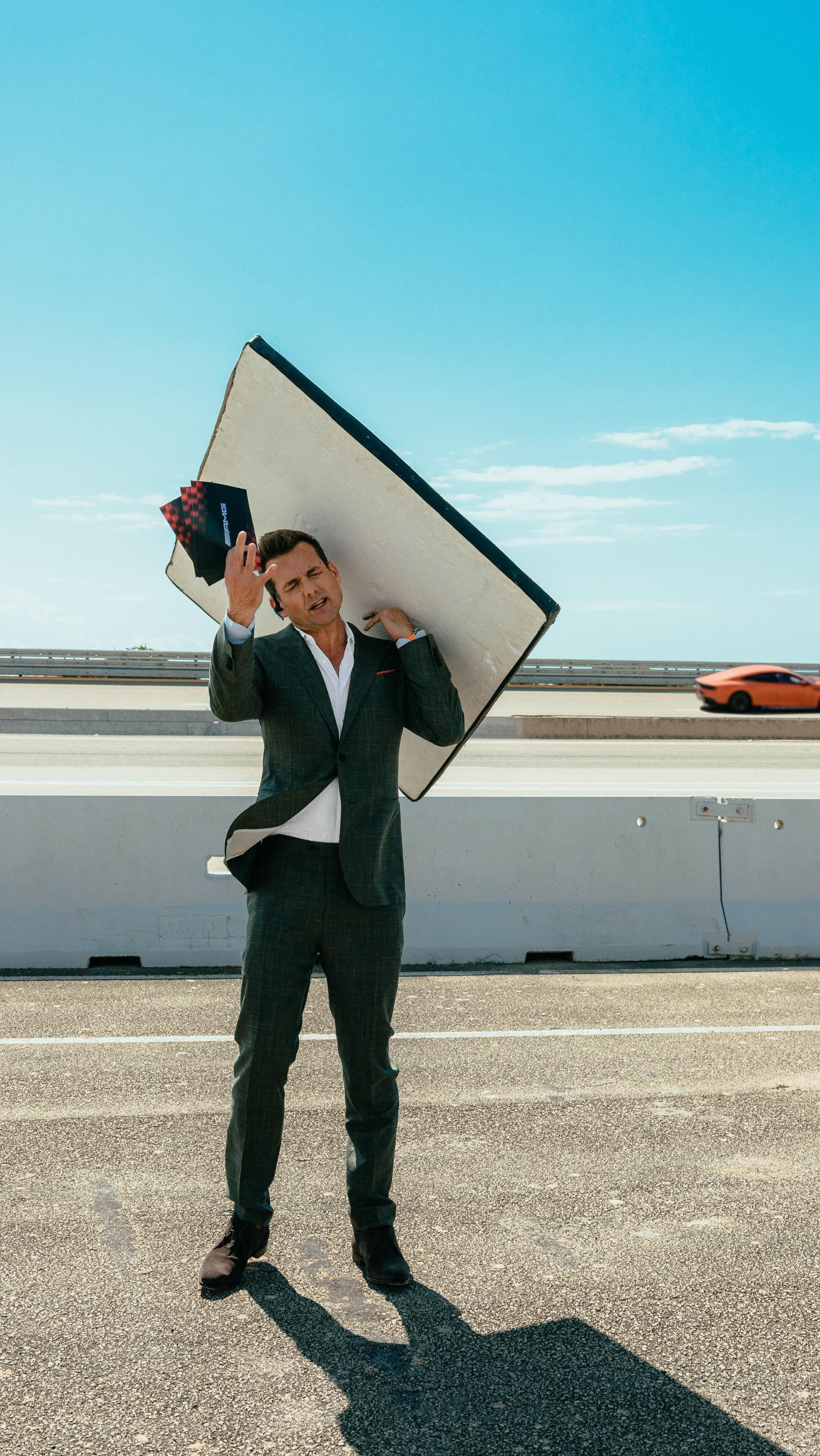 Instagram post by @iamgabrielmacht for Mercedes-amg. Caption reads: Sorry @iamgabrielmacht, too fast for a caption.....